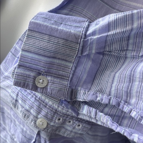 Women's Long Sleeve Striped Shirt - Picture 3 of 8